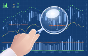 Magnifying Glass Stock Chart 300x190