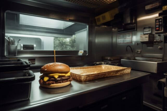 Fast food kitchen